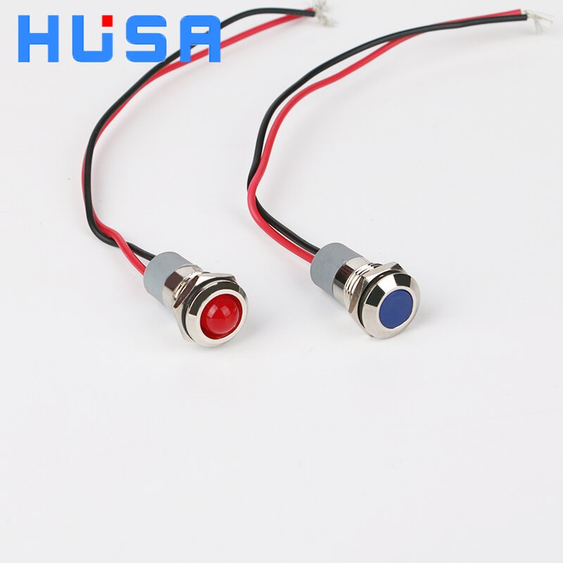 Metal Mini LED Indicator Lamp Factory - OEM/ODM Custom Quality Metal Mini LED Indicator Lamp 220V 380V Waterproof 12MM Mounting