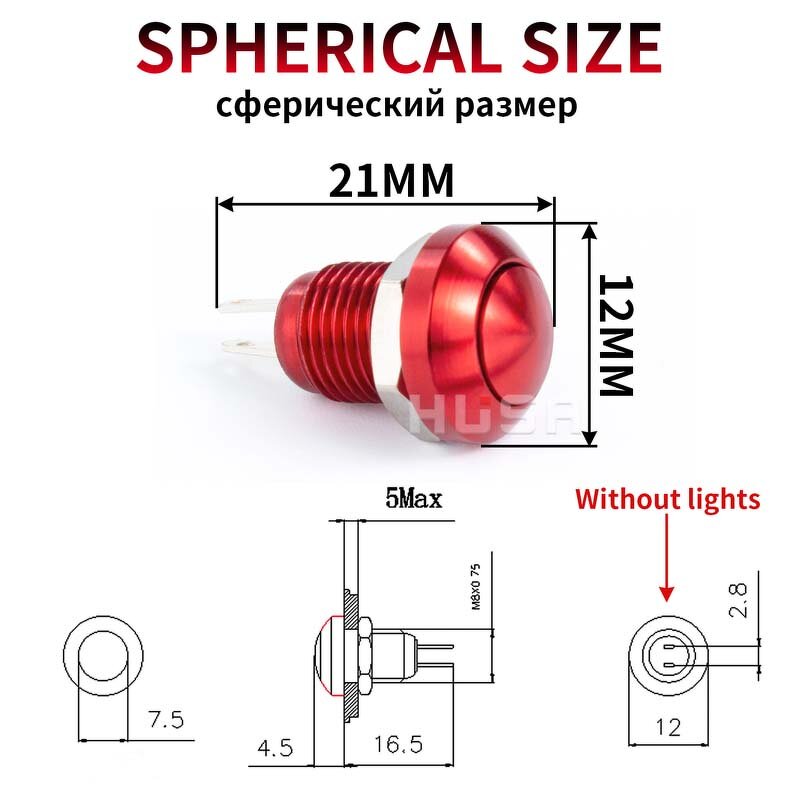 Metal Mini Push Button Switch Factory - OEM/ODM Custom Best Seller 2025 Switch Button Waterproof Metal Mini Power Button