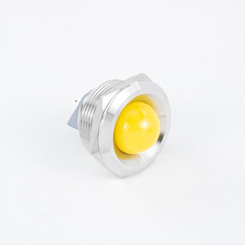 LED Indicator Lights Factory - OEM/ODM Custom 30mm Panel Mounted LED Indicator Lights Waterproof Metal Equipment Lights 12-220V