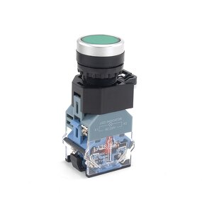 Push Button Switch Factory - OEM/ODM Custom Factory 22MM Button Switch Self-locking Self-reset 1NO 1NC Flat Head LA38 with Light