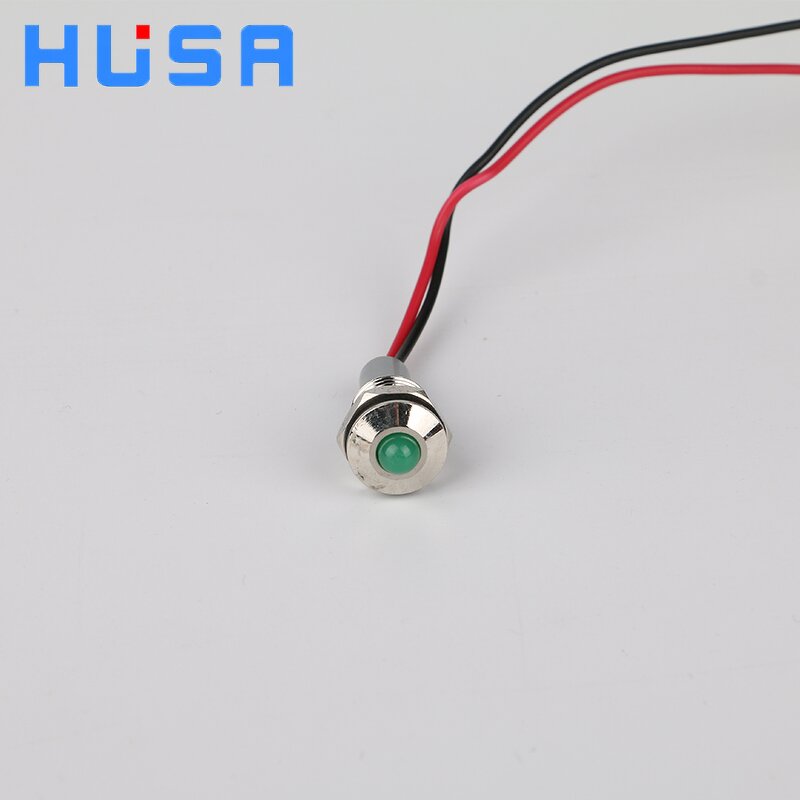 Metal Pilot LED Lamp Factory - OEM/ODM Custom 10mm Metal Pilot LED Lamp Bi-Color Tri-Color Indicator Lights Waterproof IP65