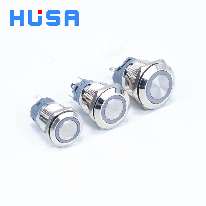 Industrial Automation Control Switch Factory - OEM/ODM Custom 16-40mm Momentary Latching Push Button Switch IP65 Anti Vandal