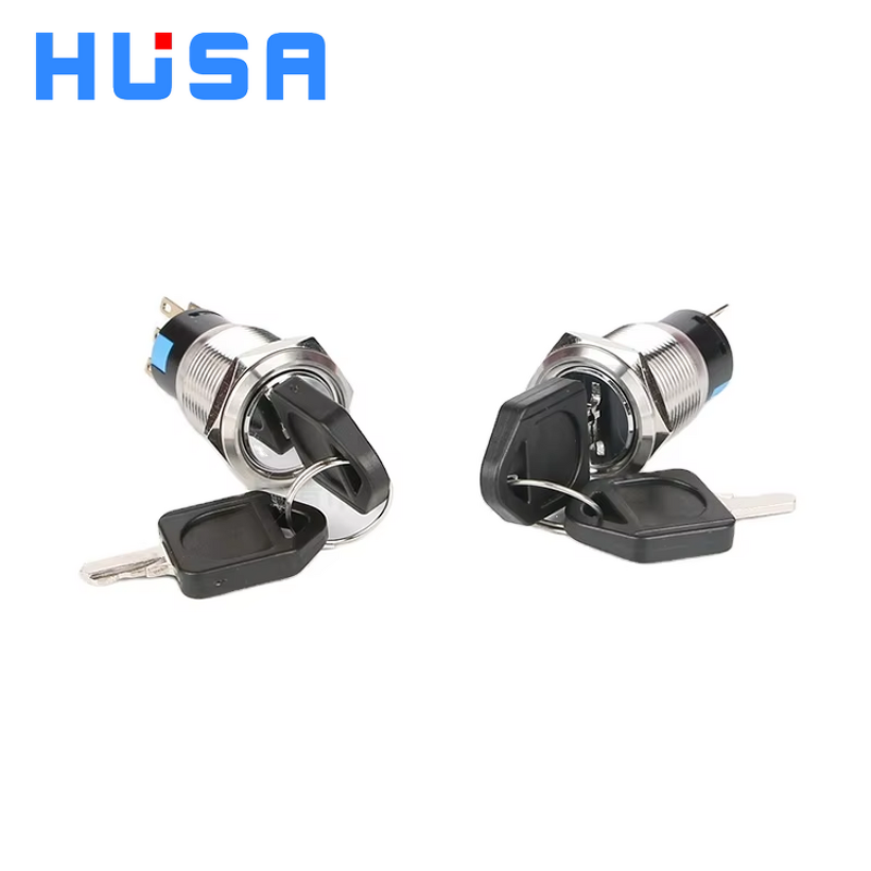 Rotary Switch Key Lock Factory - OEM/ODM Custom Hot Selling Stainless Steel 3 Positions Rotary Switch Key Lock Push Button