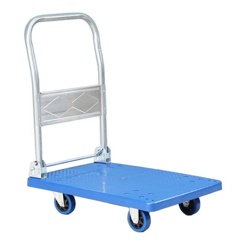 Portable Dolly Cart Factory - OEM/ODM Custom Size 906020cm Portable Dolly Cart with Rubber Wheels and Foldable Handle