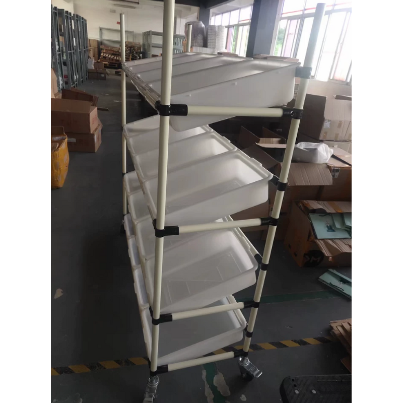 Warehouse Shelves Cart Factory - OEM/ODM Custom Multi Level Express E-commerce Sorting Warehouse Shelves Manual Steel Cart