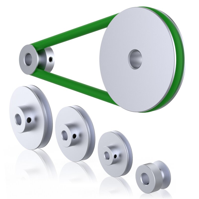 Motor Belt Pulley Factory - OEM/ODM Custom Customized Precision V-slot Motor Belt Pulley U-shaped Dual-slot Motor Spindle