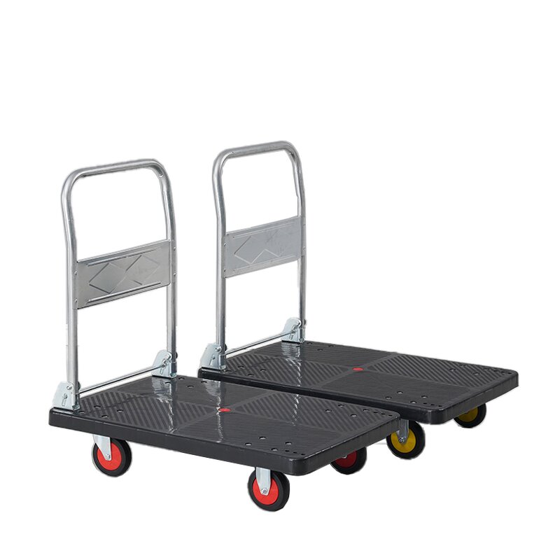 Portable Dolly Cart Factory - OEM/ODM Custom Size 906020cm Portable Dolly Cart with Rubber Wheels and Foldable Handle