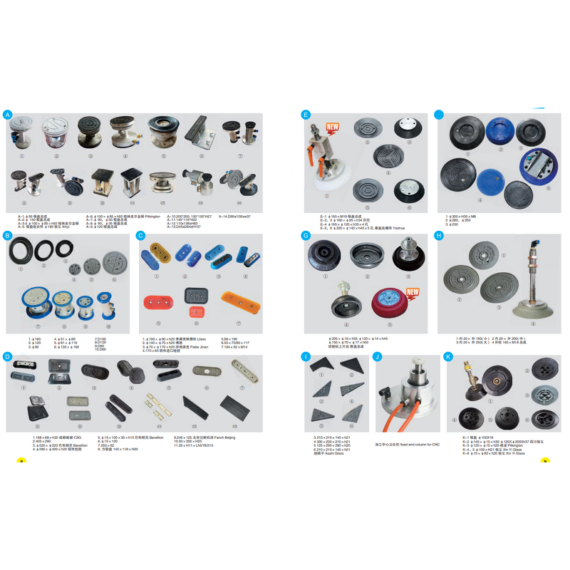 Vacuum Sucker Manufacturer - OEM/ODM Custom Oval Cylindrical Rubber Silicone Vacuum Sucker CNC Glass Stone Processing Center