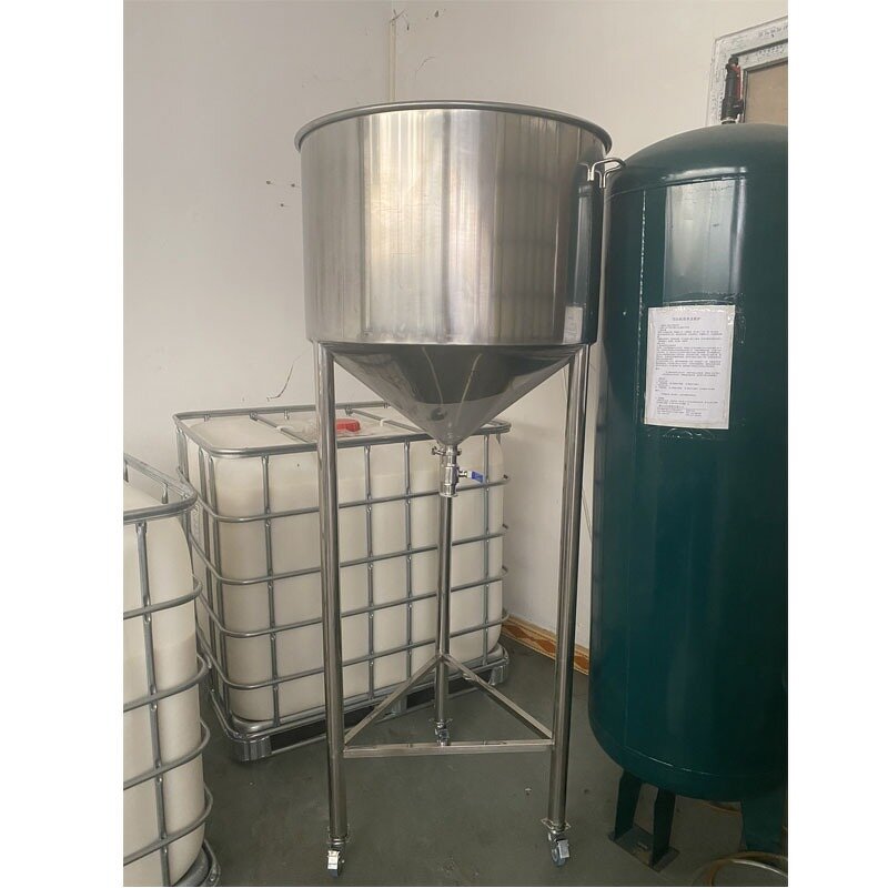 Stainless Steel Conical Hopper Manufacturer - OEM/ODM Custom 304 Stainless Steel Conical Hopper with Ball Valve Filling Machine