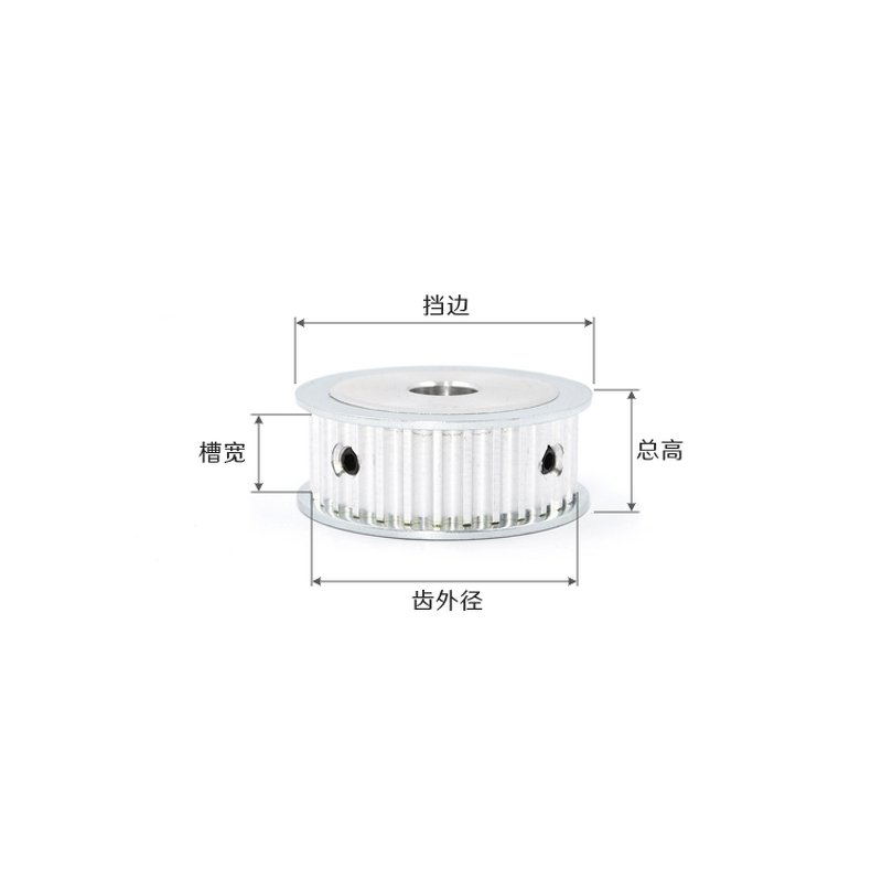 5M Synchronous Belt Wheel Factory - OEM/ODM Custom 5M Synchronous Belt Wheel AF20 Teeth Aluminum Alloy Belt Hole 6-16mm