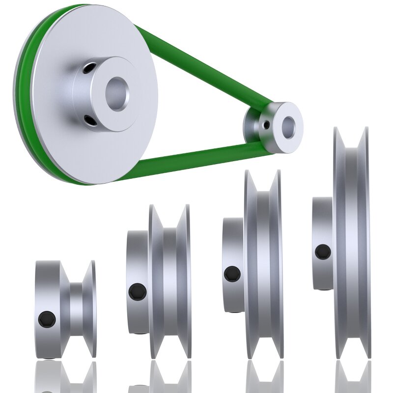 Motor Belt Pulley Factory - OEM/ODM Custom Customized Precision V-slot Motor Belt Pulley U-shaped Dual-slot Motor Spindle