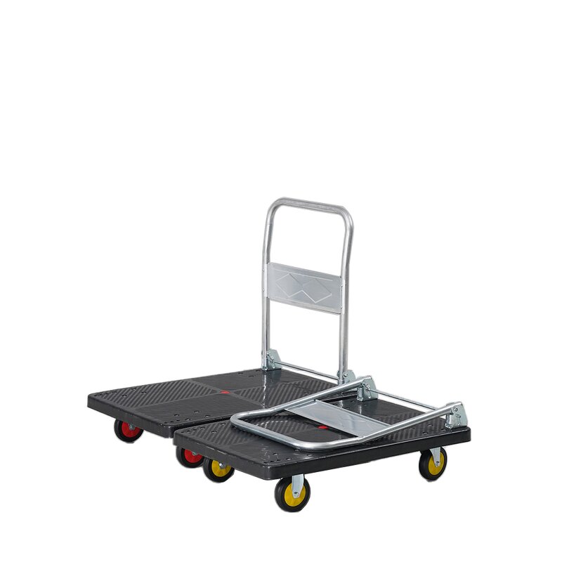 Portable Dolly Cart Factory - OEM/ODM Custom Size 906020cm Portable Dolly Cart with Rubber Wheels and Foldable Handle