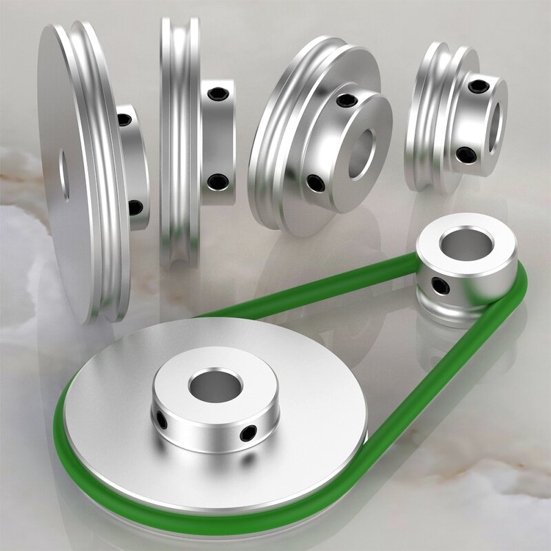 Motor Belt Pulley Factory - OEM/ODM Custom Customized Precision V-slot Motor Belt Pulley U-shaped Dual-slot Motor Spindle