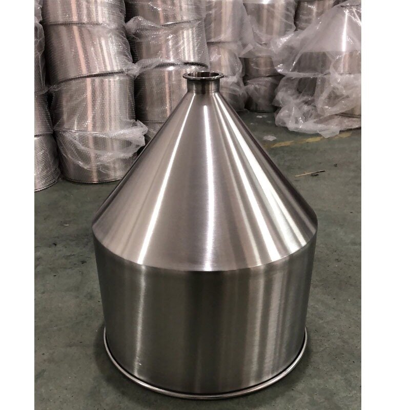 Stainless Steel Conical Hopper Manufacturer - OEM/ODM Custom 304 Stainless Steel Conical Hopper with Ball Valve Filling Machine