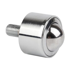 KSM12-FL Robot Wheel Ball Roller Factory - OEM/ODM Custom KSM12-FL Robot Wheel Ball Roller M8 Thread Stud Bolt Mount