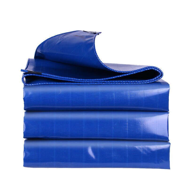 Solid Color PVC Coated Tarpaulin Manufacturer - OEM/ODM Custom Solid Color Blue Tear Resistant Waterproof Matte PVC Coated Tarpaulin