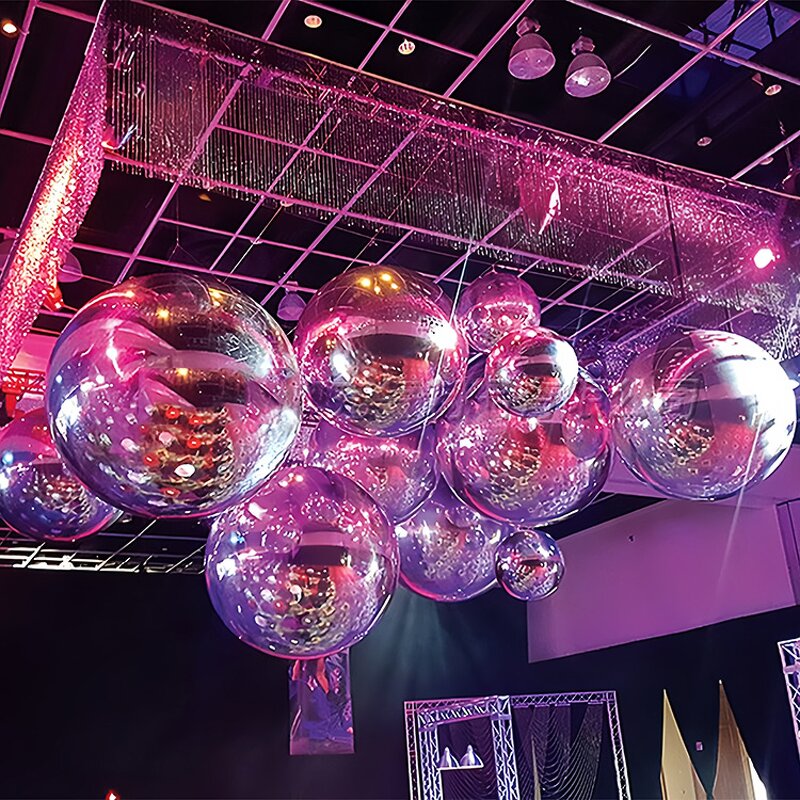 Inflatable Mirror Ball Factory - OEM/ODM Custom Inflatable Mirror Ball Gold Silver Customized Reflective Color Shiny