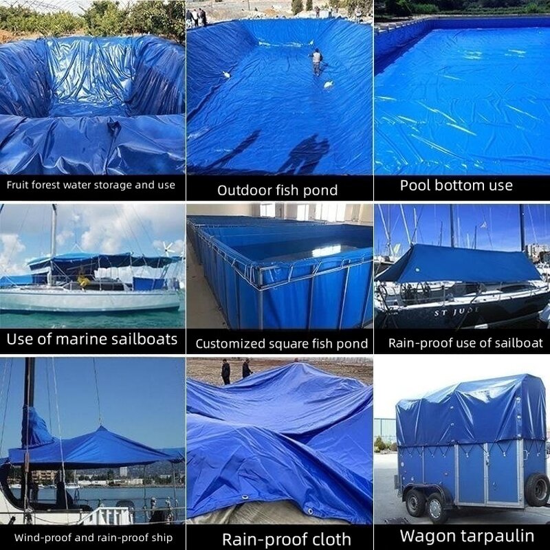 Pond Tarpaulin Factory - OEM/ODM Custom Factory Direct Sale Ponds Outdoor Fishing Tank Waterproof PVC Tarpaulin