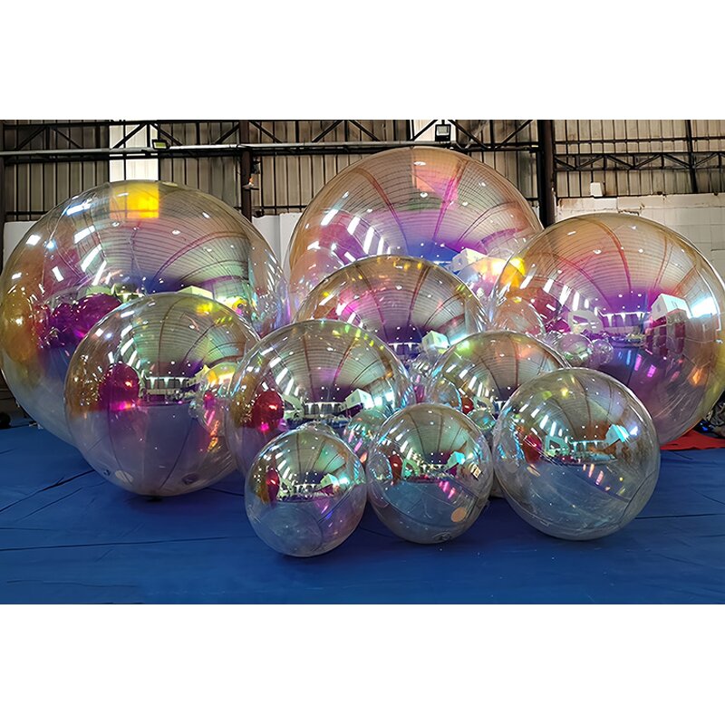 Inflatable Mirror Ball Decoration Factory - OEM/ODM Custom Custom Large Event Decoration Colorful PVC Floating Balloon Inflatable Mirror