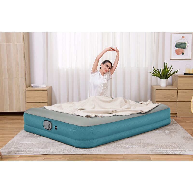 Inflatable Mattress Manufacturer - OEM/ODM Custom PVC Manufacturer's Inflatable Mattress Outdoor Double Layer Elevated Mattress