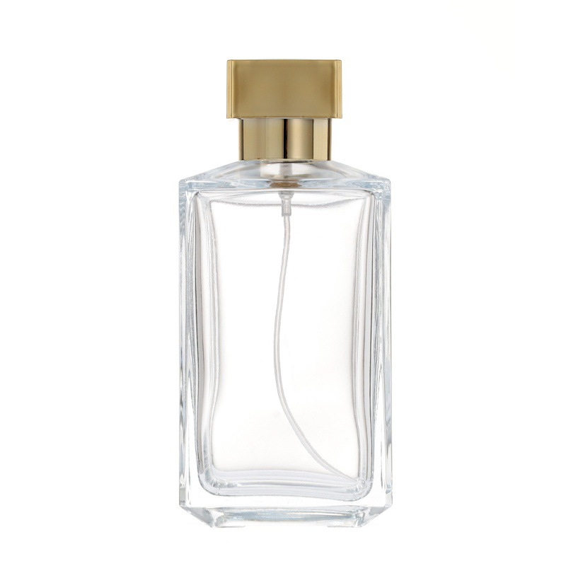 Factory Wholesale High-End Crystal White Glass Perfume Bottles 75/200ML Bayonet Continuous Spray Large Capacity Glass Vessels