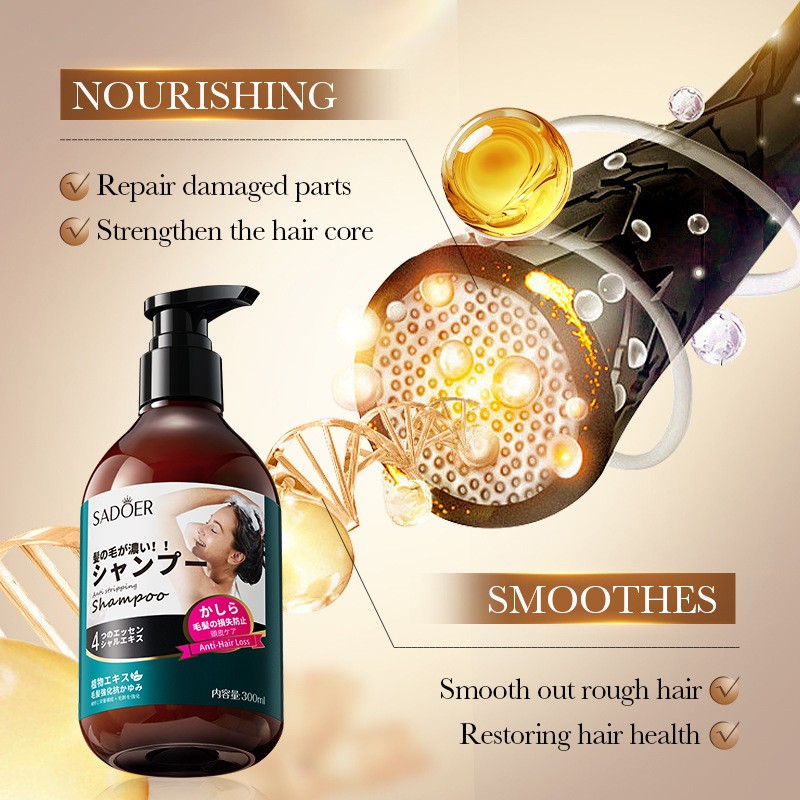 SADOER Shampoo, Cleansing, Anti-dandruff Foam and Anti-hair Loss Shampoo