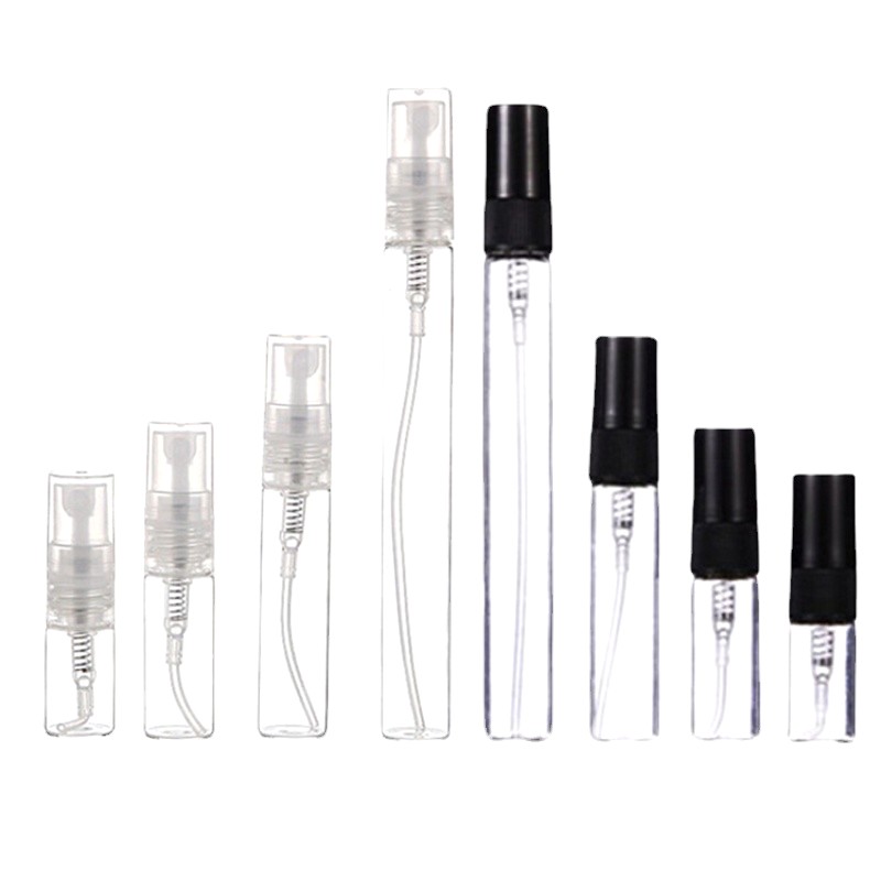 Glass Perfume Sample Bottle with Spray Pump Makeup Sets Essential for Luxurious Touch
