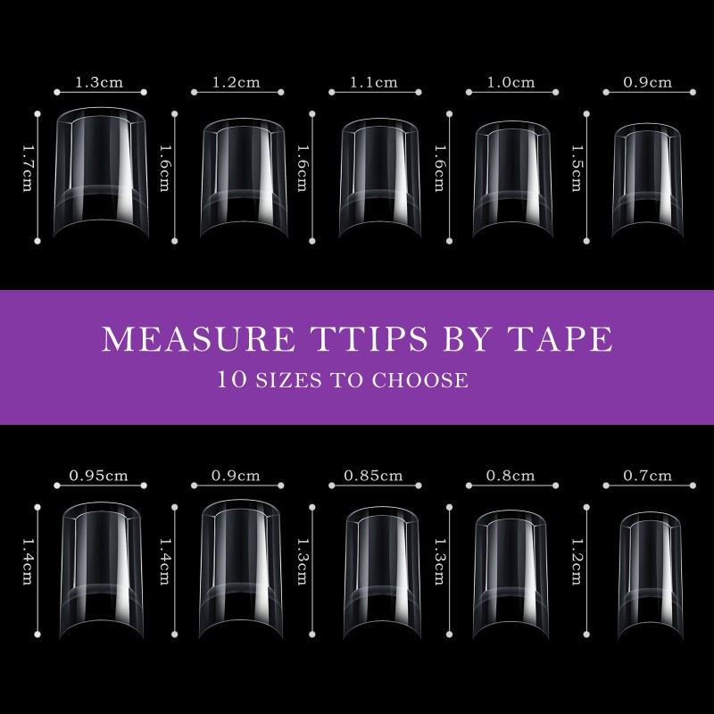 100 Pieces of Nail Art Hydrotherapy Water Filled Nail Art Patches Hollow Artificial Nails