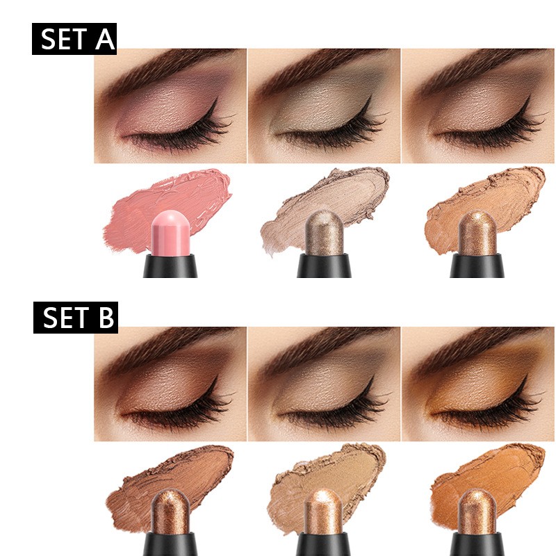 Pearl Eye Shadow Stick Eye Makeup Color Pen Highlight Rotating Eye Shadow