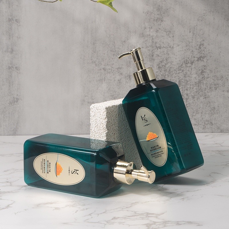 550ml Daily Chemical Products Shower Gel Shampoo PET Bottle Empty Plastic Bottle Type