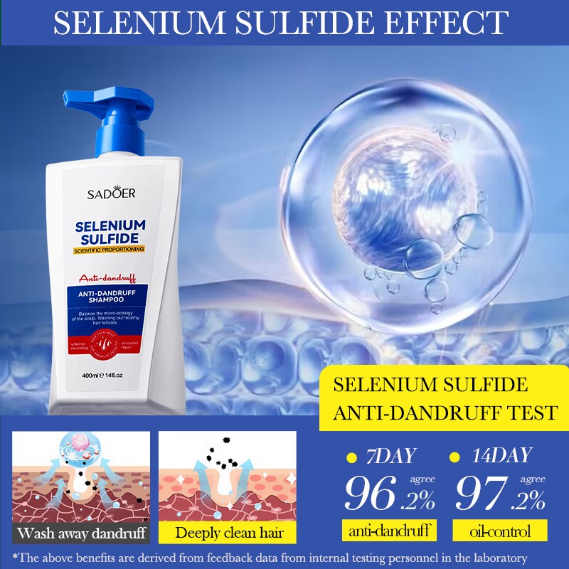 Anti-dandruff Shampoo, Selenium Disulfide Cleaning Shampoo SADOER Hair Shampoo