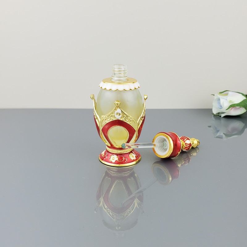 25ml Spot Refined Oil Bottle Empty Glass Perfume Bottle Screw Cap for Nail Polish Oil Screen Printed Popular Dubai Arab Middle