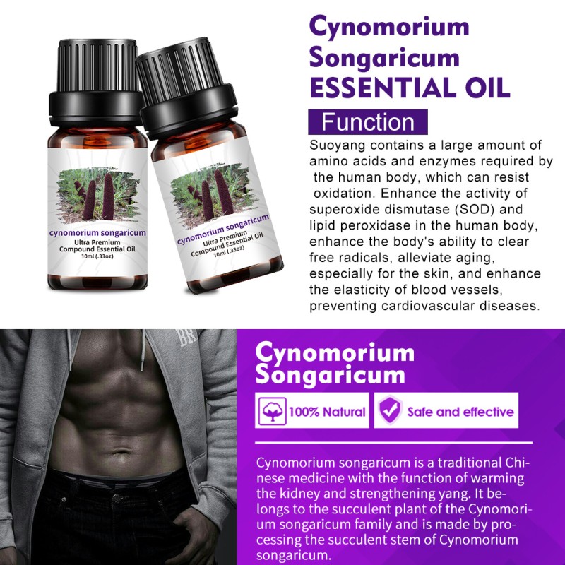 Lockyang Natural Herbal Essential Oil Male Massage Essential Oil Private Adult Care 10ml