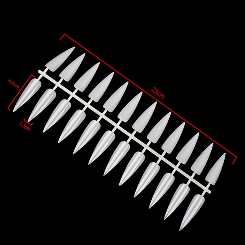 240-Piece Nail Polish Adhesive Display with Optional French Style 4 Colors of Nail Tips Color Palette for Fingers