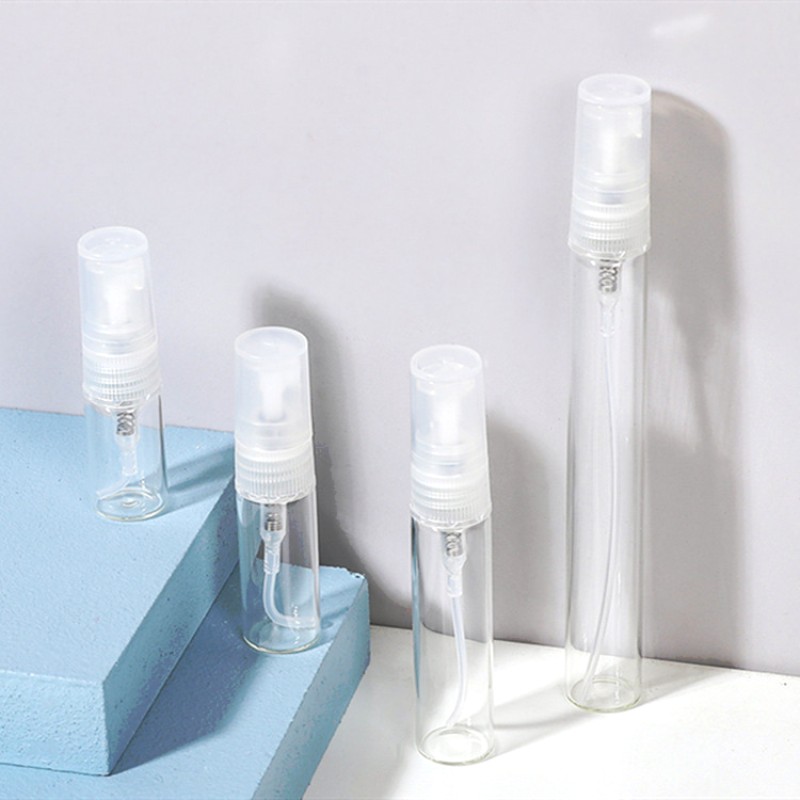 Glass Perfume Sample Bottle with Spray Pump Makeup Sets Essential for Luxurious Touch