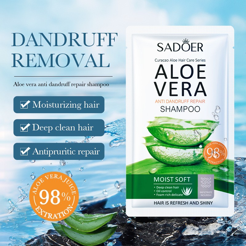 For SADOER Aloe Vera Anti-Dandruff and Anti-Itch Shampoo Cream-Based Repair and Oil-Control Cleansed Shampoo