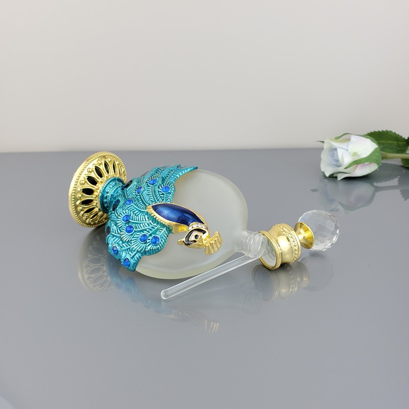 Dubai Serums Bottle 30ml Great Peacock Middle East Essential Oil Perfume Glass Coated Double Sided Virgin Pulp Style