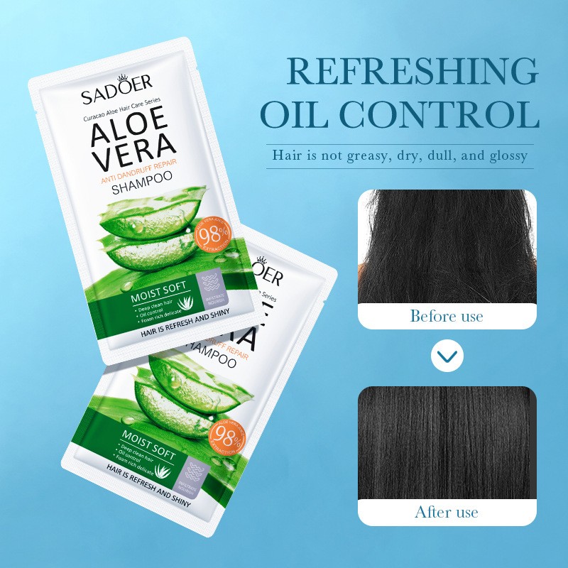 For SADOER Aloe Vera Anti-Dandruff and Anti-Itch Shampoo Cream-Based Repair and Oil-Control Cleansed Shampoo
