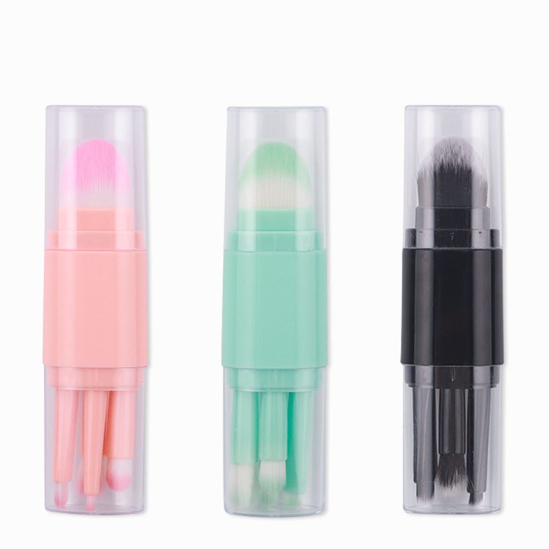 Portable Five-in-One Double Head Eye Shadow Brush Multi-Function Beauty Tool for Face Use