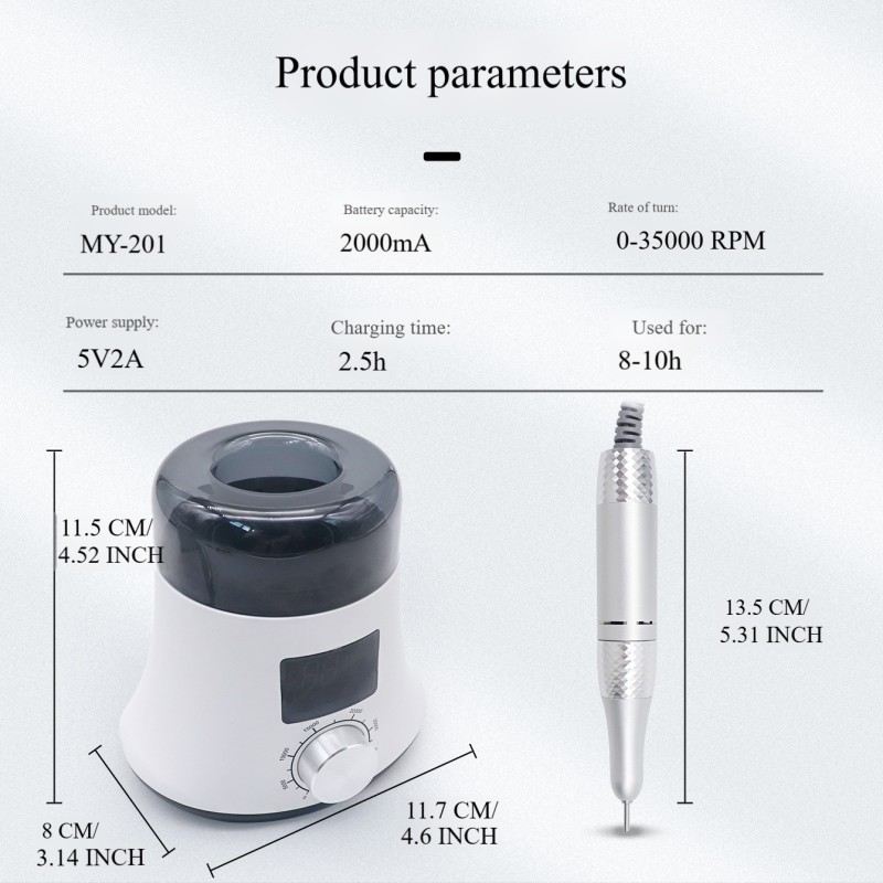 New Portable and Rechargeable Nail Polish Remover High-power Nail Polish Machine