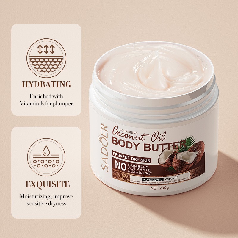Coconut Moisturizing Body Butter Lasting Cream