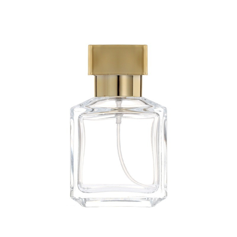 Factory Wholesale High-End Crystal White Glass Perfume Bottles 75/200ML Bayonet Continuous Spray Large Capacity Glass Vessels