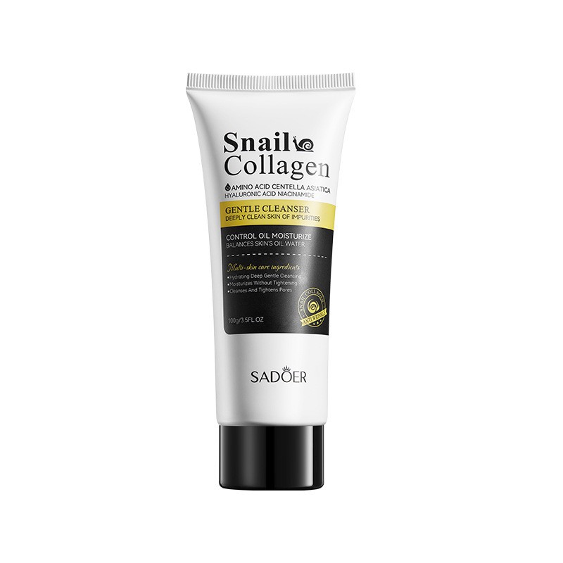 Cross-Border Wholesale Anti-Wrinkle Skincare Face Wash Cream Snail Collagen As Main Ingredient