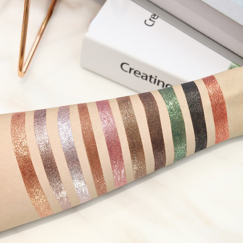 Ten Diamonds Shiny Liquid Eye Shadow Suit Psychedelic Pearl Eye Shadow Gift Box