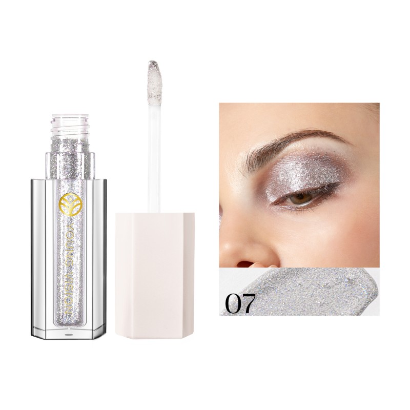 12 Color Shining Eye Shadow Pearl Polarization Brightening Matte Liquid Eye Shadow Liquid