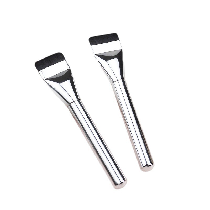 Flat Head Foundation Makeup Brush with Comfortable Handle for Face for Facial Mask Application