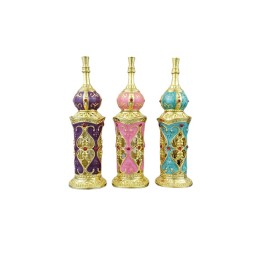 Dubai Style High-End 12ml Glass Perfume Bottle Essential Oil Sealable with Crown Cap for Nail Polish Oil