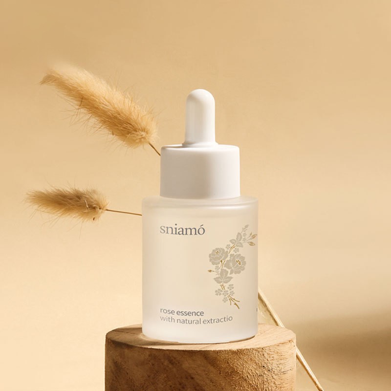 Spot High-grade 30ml50ml Flat Shoulder Thick Bottom Glass Bottle Emulsion Empty Bottle Packaging Material Serum Bottle