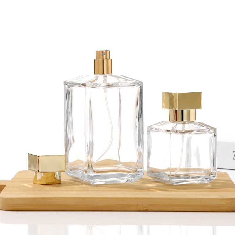 Factory Wholesale High-End Crystal White Glass Perfume Bottles 75/200ML Bayonet Continuous Spray Large Capacity Glass Vessels