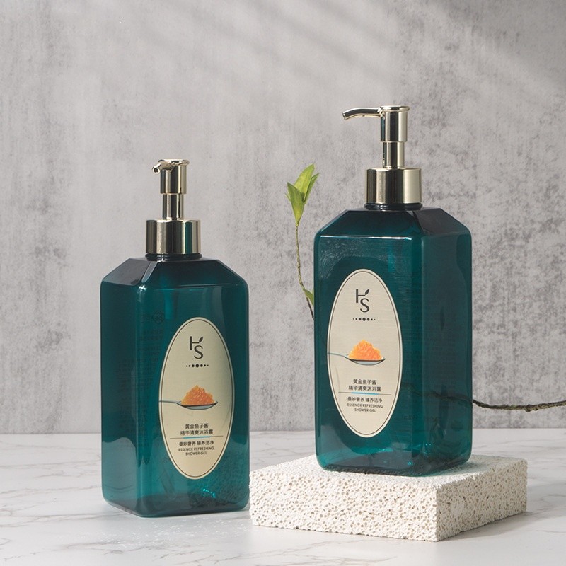 550ml Daily Chemical Products Shower Gel Shampoo PET Bottle Empty Plastic Bottle Type